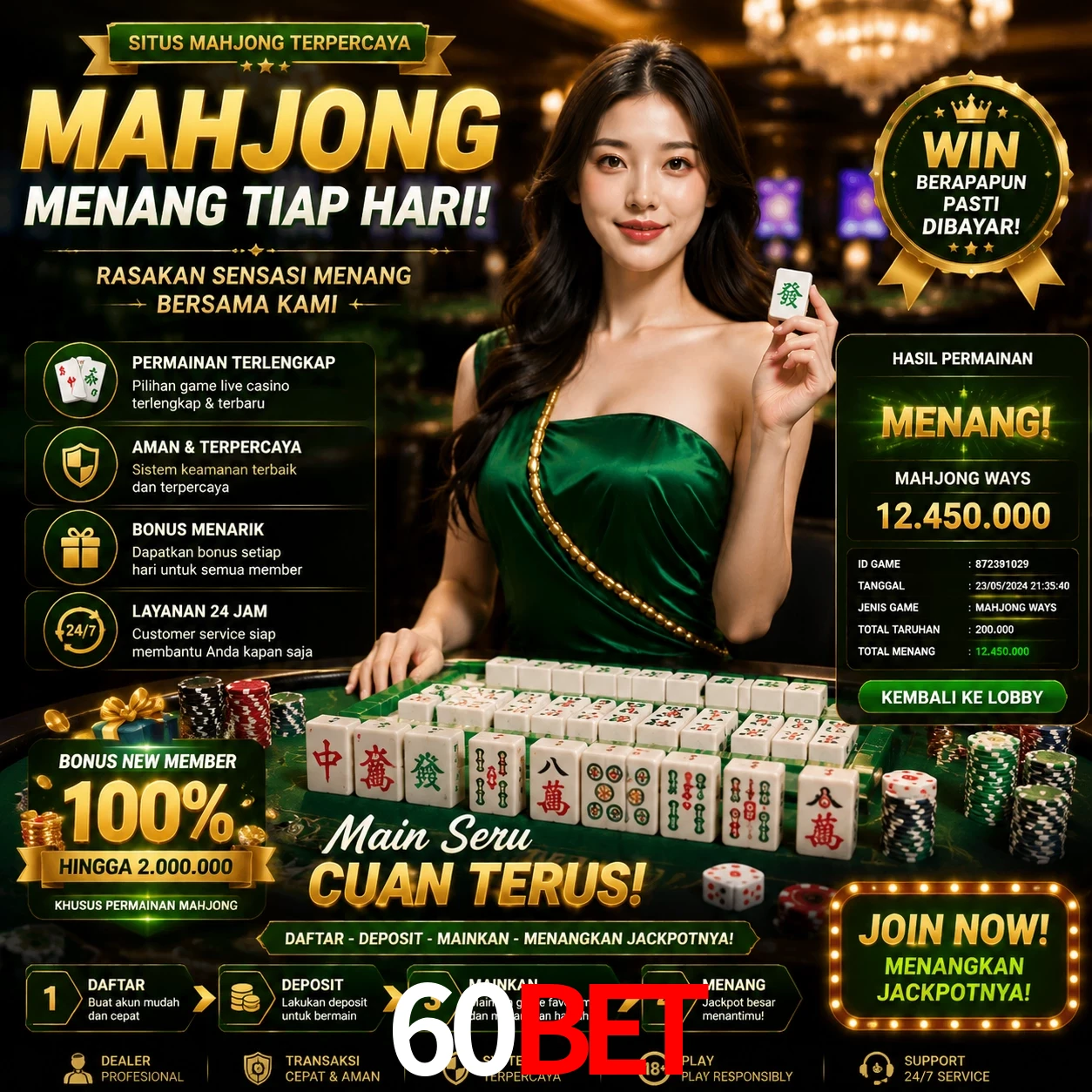 Cashback VIP 60bet - reembolso semanal